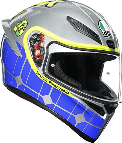 AGV K1 E2205 Top Sistema de retención Doble D, Unisex Adulto, Gris, XXL (63/64)