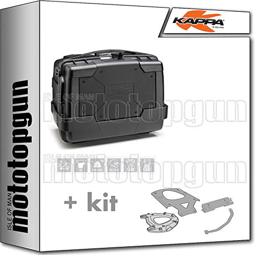 KAPPA MALETA KGR46N GARDA 46 LT + PORTAEQUIPAJE MONOKEY COMPATIBLE CON SUZUKI DL 650 V STROM L4 L5 2014 14