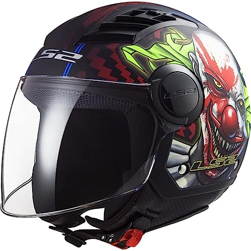 LS2 - Casco de moto OF562 Airflow Happy Dreams Matt Black Red S