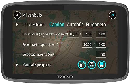 TomTom GO Professional 520, Navegación Profesional para Vehículos Grandes, Tomtom Traffic a Través de Smartphone, 5 pulgadas, Negro/Gris