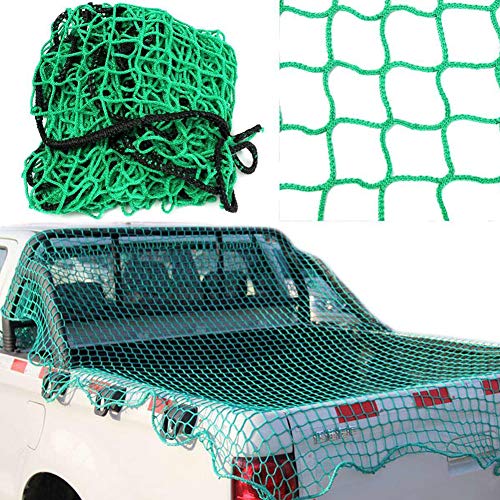 Red Equipaje Cubierta Remolque 2x3m Red Seguridad Coche Red Seguridad Ccarga Red Almacenamiento Seguridad Carga para Portaequipajes Techo Nailon Estirable a Prueba Rasgaduras para Remolque Coche