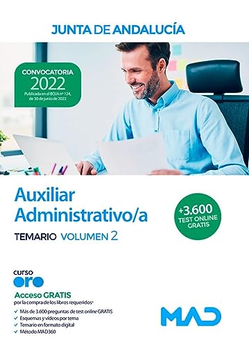 Auxiliar Administrativo de la Junta de Andalucía. Temario Volumen 2